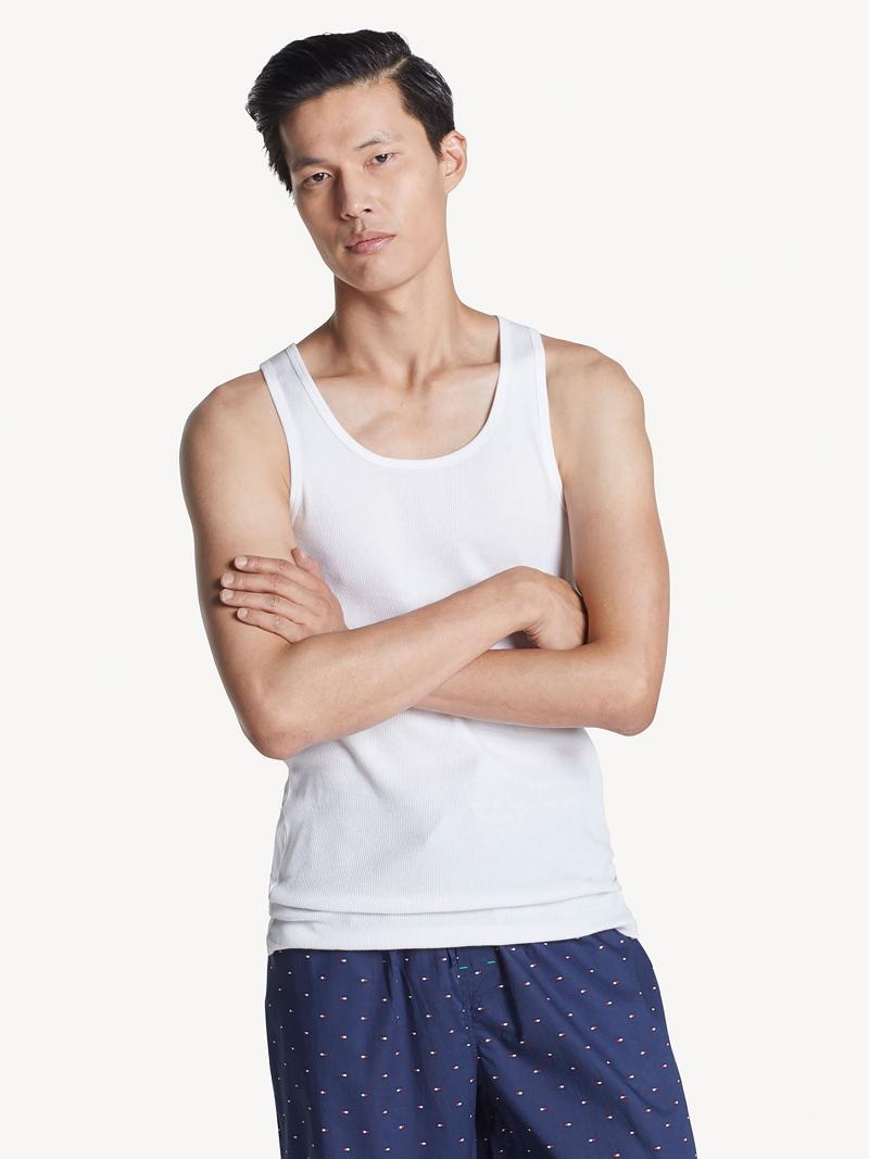 Férfi Tommy Hilfiger Pamut classics tank 3pk Póló Fehér | HU 805FDN